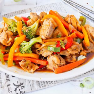 117. Pollo con verduras