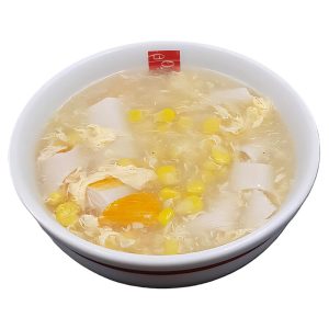 16. Sopa de maíz con carne de cangrejo