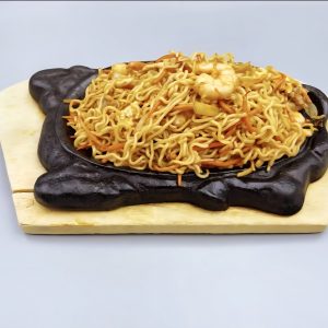 30B. Tallarines fritos a la plancha