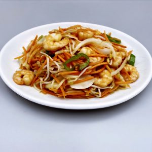 43. Gambas con verduras