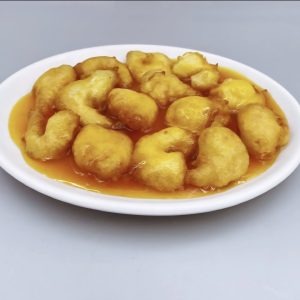 46. Gambas agridulce