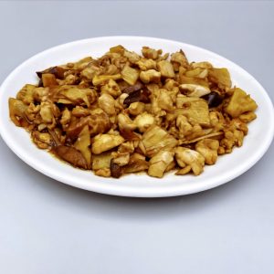 74. Pollo con bambú y setas chinas