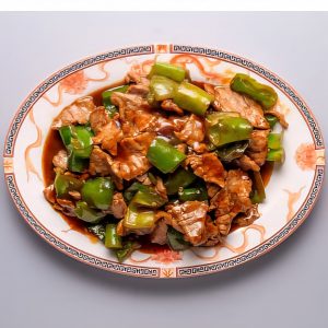83. Ternera con pimientos verdes