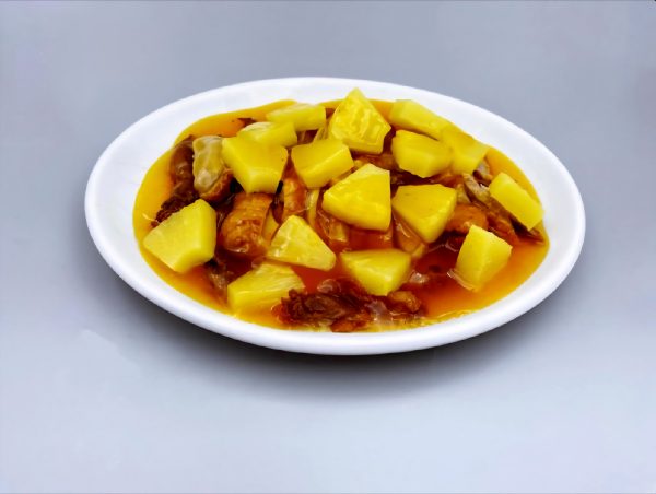 95. Pato con salsa de piña
